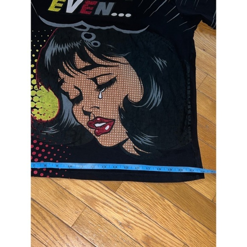 Contender XL T Shirt Black Graphic Novelty I Can't Even Comic Book Tee - Picture 5 of 8